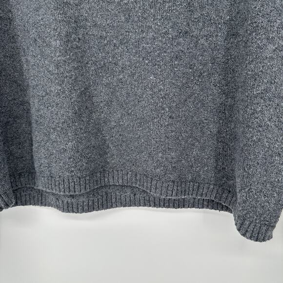 Treasure & Bond Textured Grey V-Neck Long Sleeve Pullover Sweater Womens Small - Picture 5 of 7